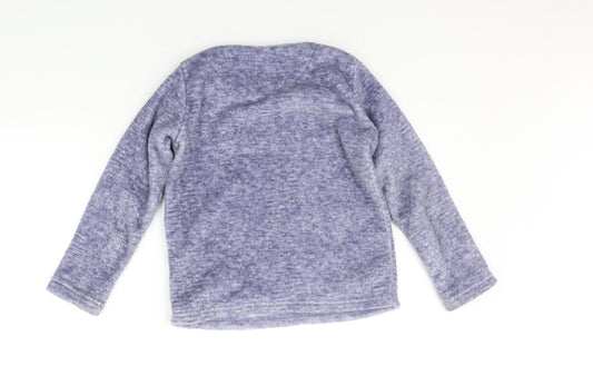 Young Dimension Girls Blue Solid Top Pyjama Top Size 7-8 Years