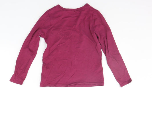 George Girls Purple Basic Polo Size 5-6 Years