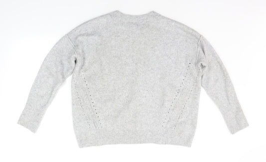 Topshop Womens Grey Pullover Jumper Size 4