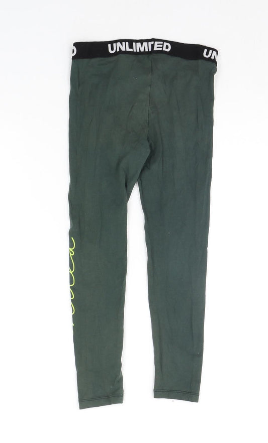 George Girls Gold Jegging Trousers Size 7-8 Years