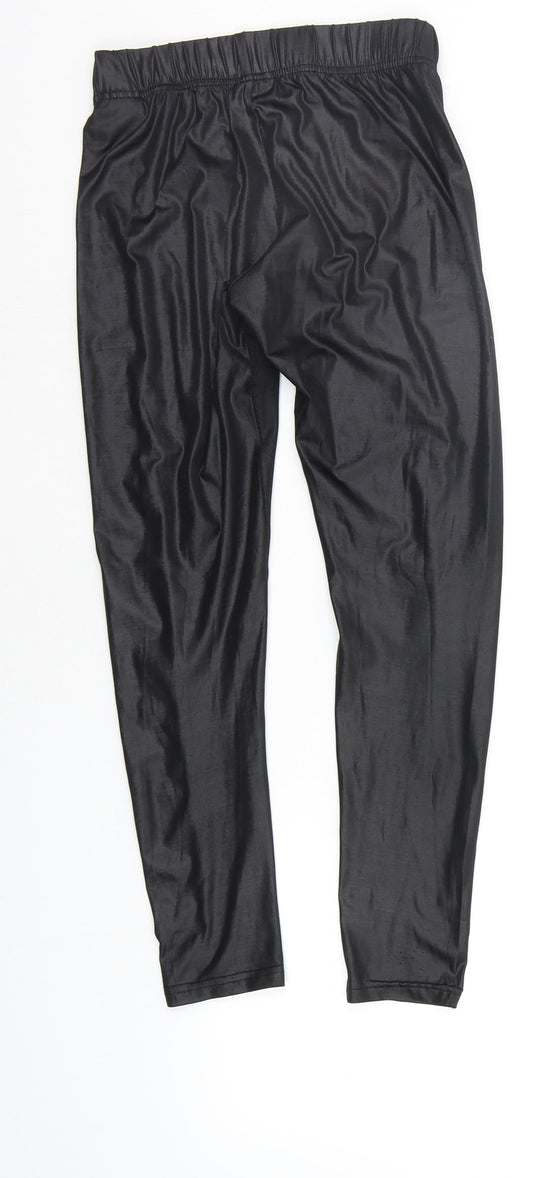 Crash One Girls Black Jegging Trousers Size 11-12 Years