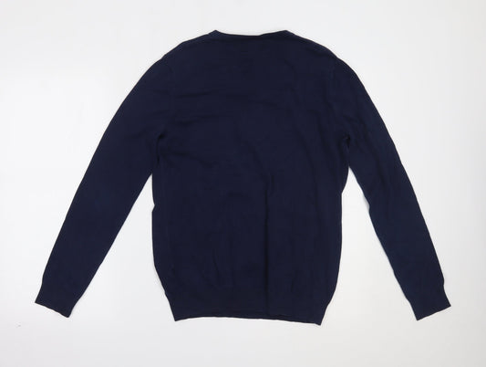 John Lewis Mens Blue Pullover Jumper Size S
