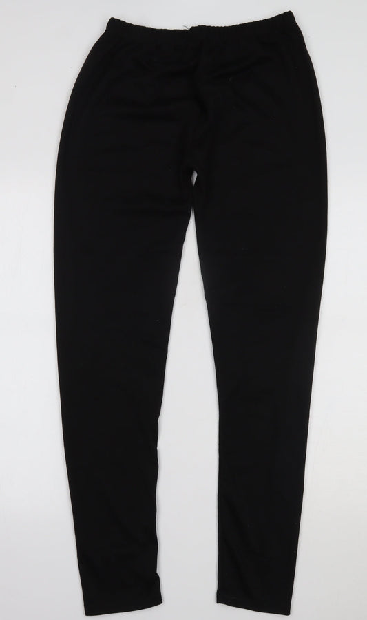 Preworn Womens Black Leggings Size M L30 in