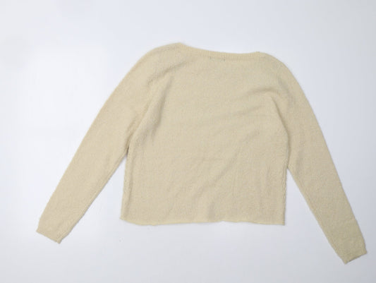 M&Co Womens Beige Pullover Sweatshirt Size 12