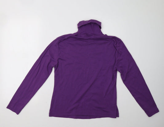 janique Womens Purple Pullover Sweatshirt Size XL