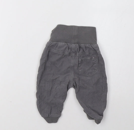 H&M Boys Grey Track Pants Trousers Size 0-3 Months