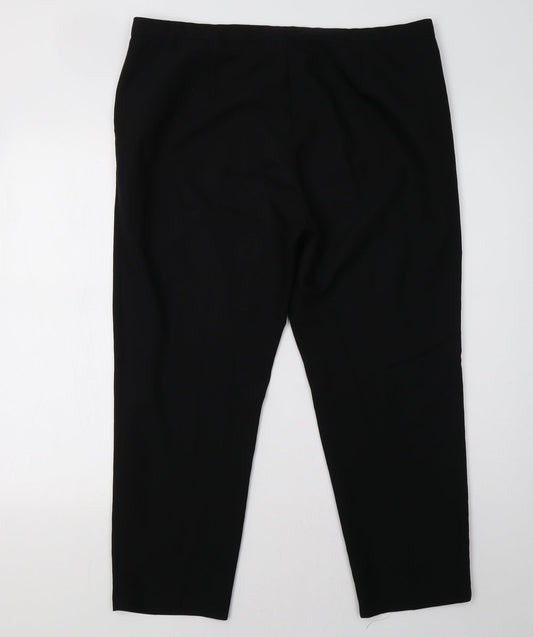 ASOS Womens Black Trousers Size 14 L28 in