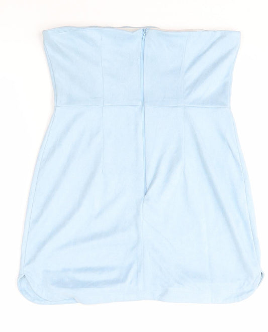 PRETTYLITTLETHING Womens Blue Mini Size 10