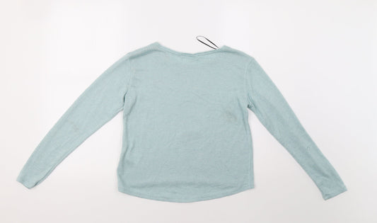Preworn Womens Green Pullover Jumper Size S - Peace, Love