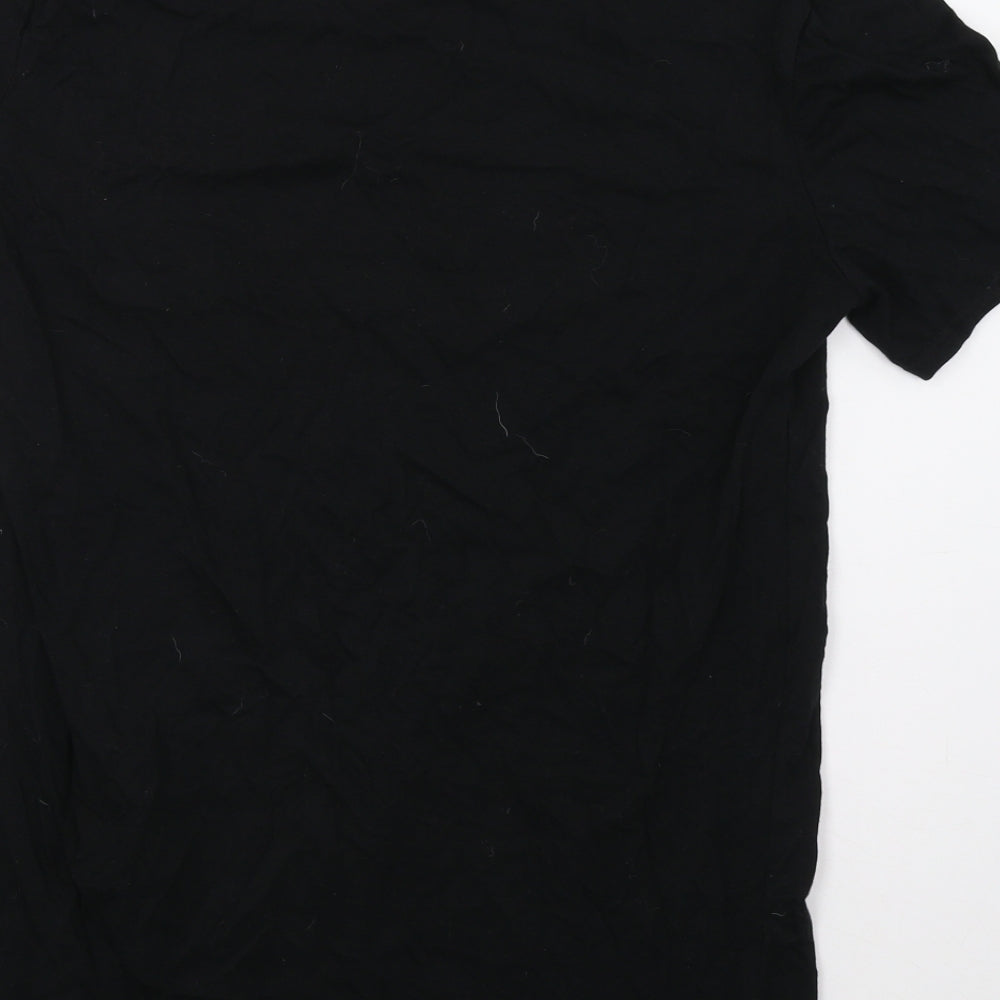 Stylewise Womens Black Basic Polo Size M - Paris