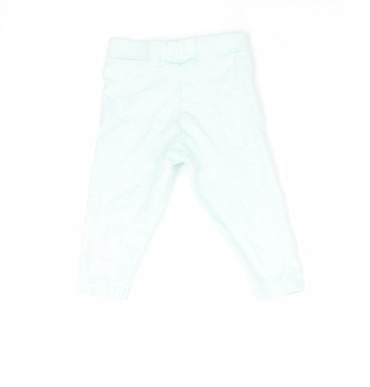 Fred & Flo Girls Green Jogger Leggings Size 3-6 Months - Mint Green