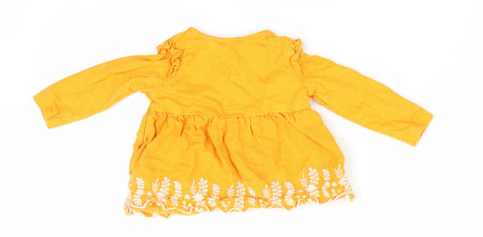 Primark Girls Gold Floral Fit & Flare Size 3-6 Months