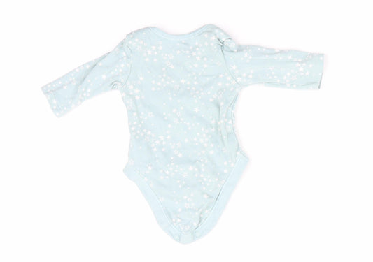 George Girls Green Romper One-Piece Size 0-3 Months - Star Print