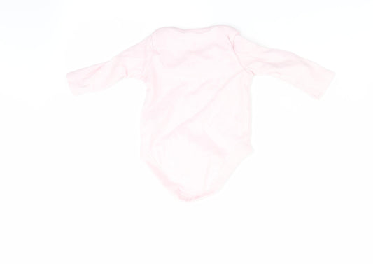Florence and Fred Girls Pink Animal Print Romper One-Piece Size 0-3 Months - Bee Happy