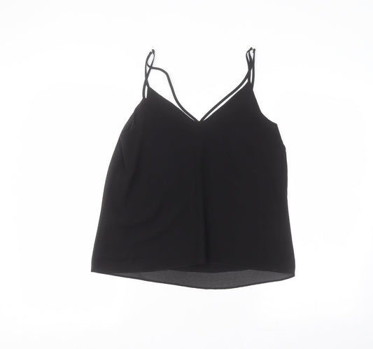 New Look Womens Black Basic Blouse Size 10