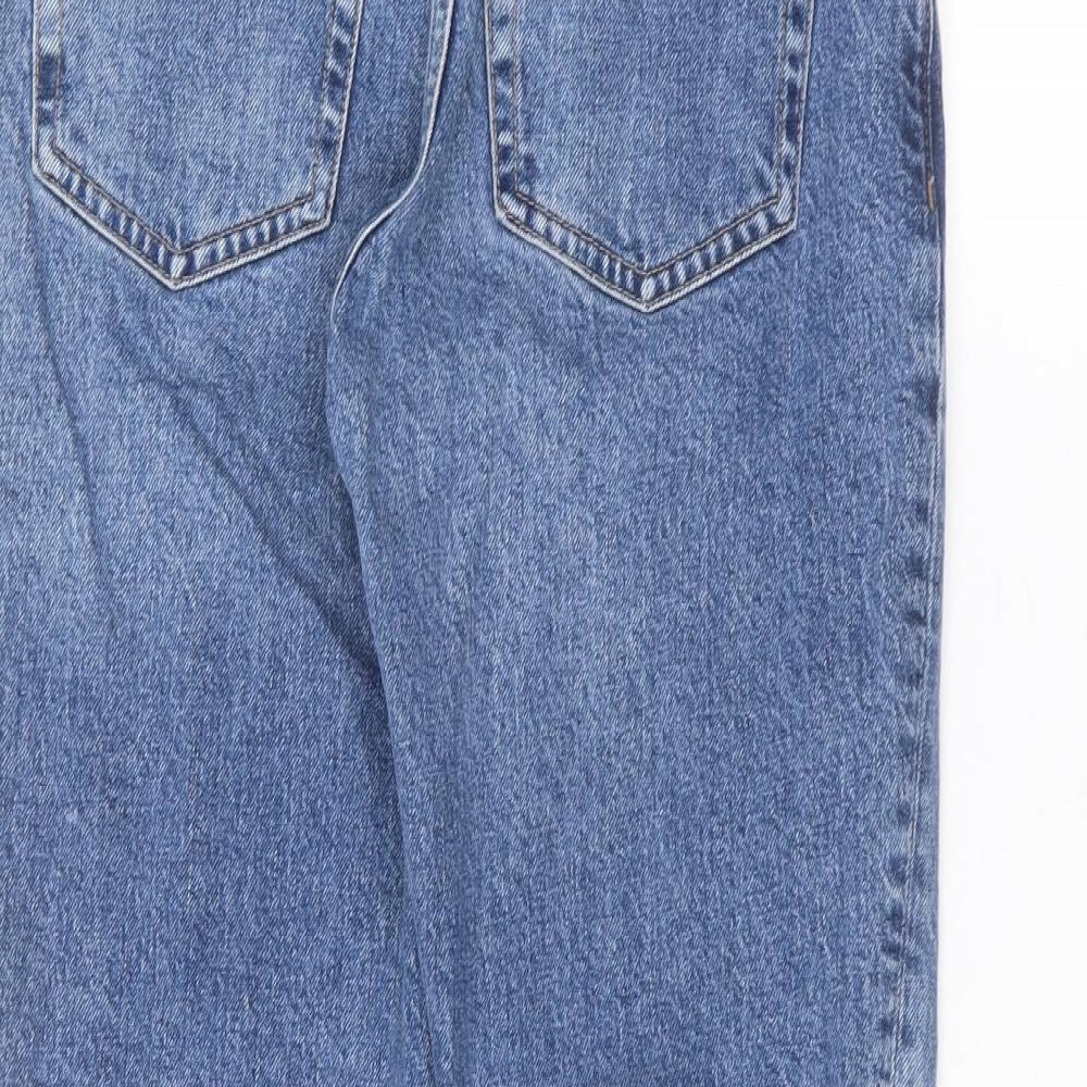Topshop Womens Blue Straight Jeans Size 26 in L32 in