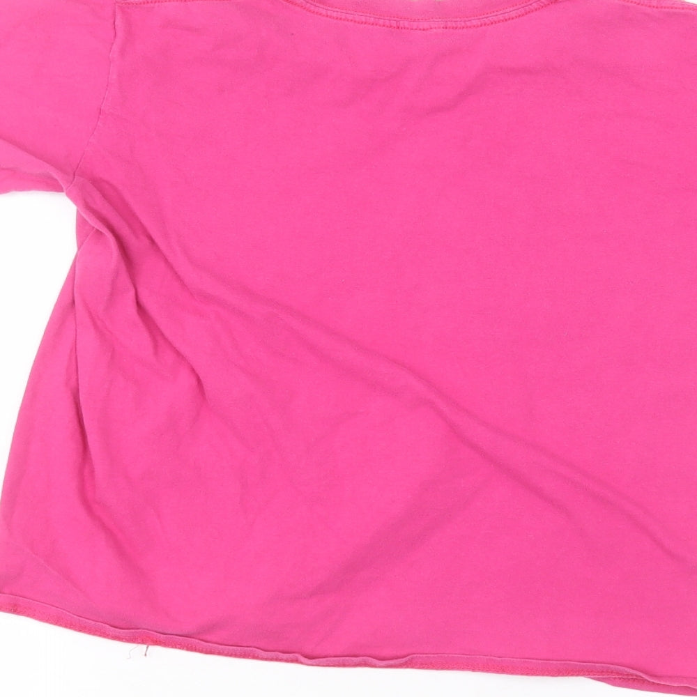 Gilden Girls Pink Basic T-Shirt Size 12-13 Years