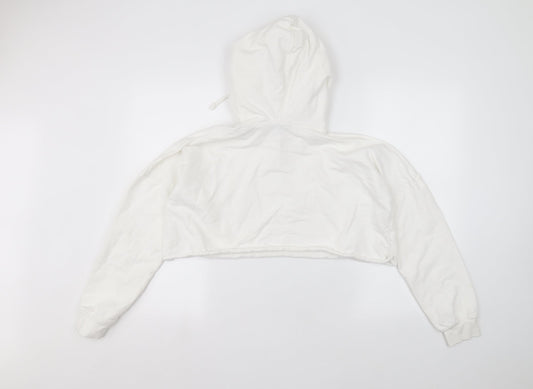 Missguided Womens White Pullover Hoodie Size 4