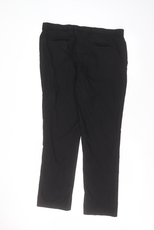 Mark Law Mens Black Trousers Size 36 in L29 in