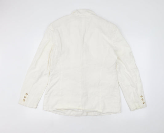 Gerry Weber Womens White Basic Button-Up Size 14