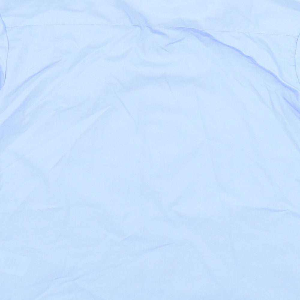 George Boys Blue Basic Button-Up Size 8-9 Years