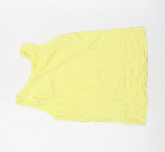 H&M Girls Yellow Basic Tank Size 7-8 Years