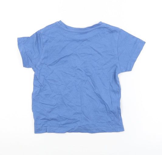 Primark Boys Blue Basic T-Shirt Size 2-3 Years