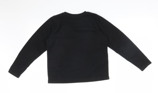 Matalan Boys Black Pullover Sweatshirt Size 10 Years - ALL I NEED IS WIFI