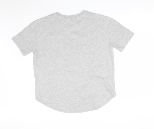 Very Womens Grey Basic T-Shirt Size 10 - LOS ANGELES