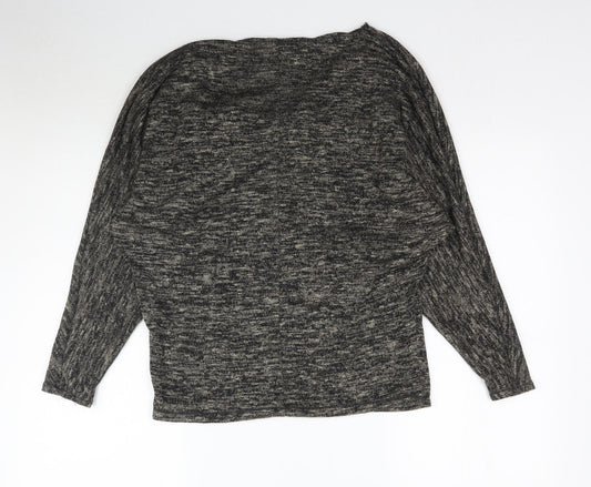 Max Studio Womens Multicoloured Basic T-Shirt Size L - Batwing
