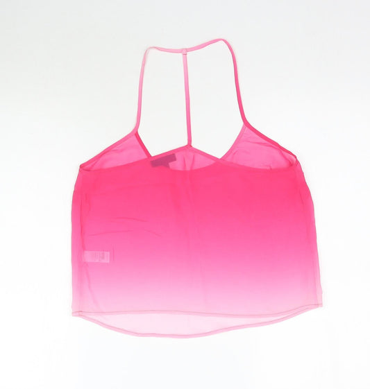 Topshop Womens Pink Camisole Blouse Size 10 - Ombre two tone