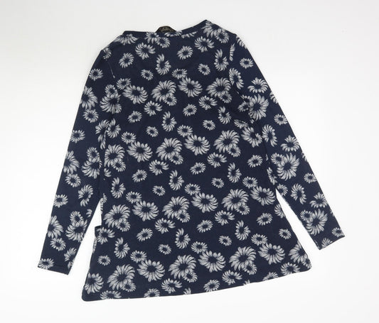 Originals Womens Black Floral Basic T-Shirt Size 12