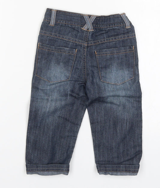 tapeaaloeil Boys Blue Denim Capri Jeans Size 18 Months