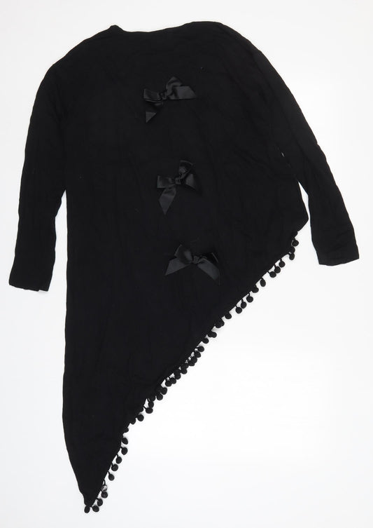 Blossom Womens Black Basic T-Shirt Size S - Pom Pom