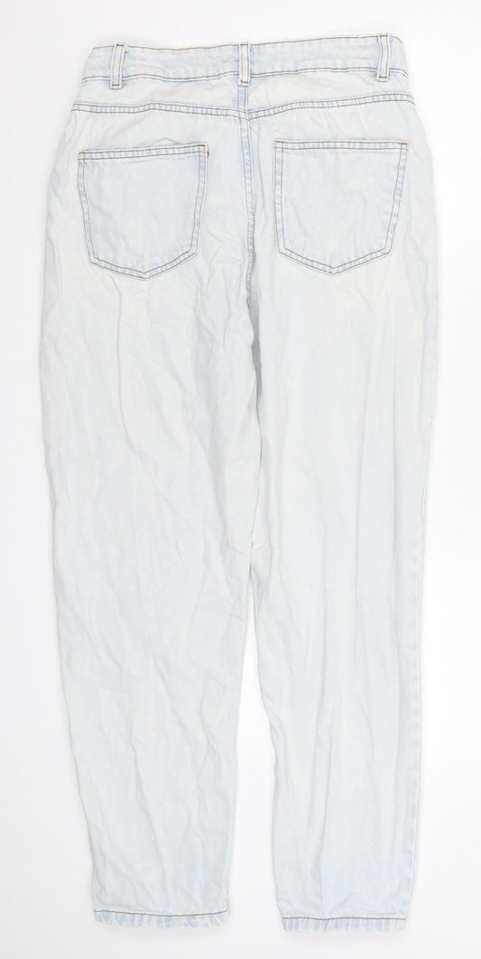 Denim Co Womens Blue Denim Tapered Jeans Size 10 L26 in