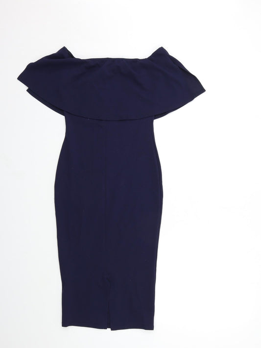 PRETTYLITTLETHING Womens Blue Bodycon Size 6