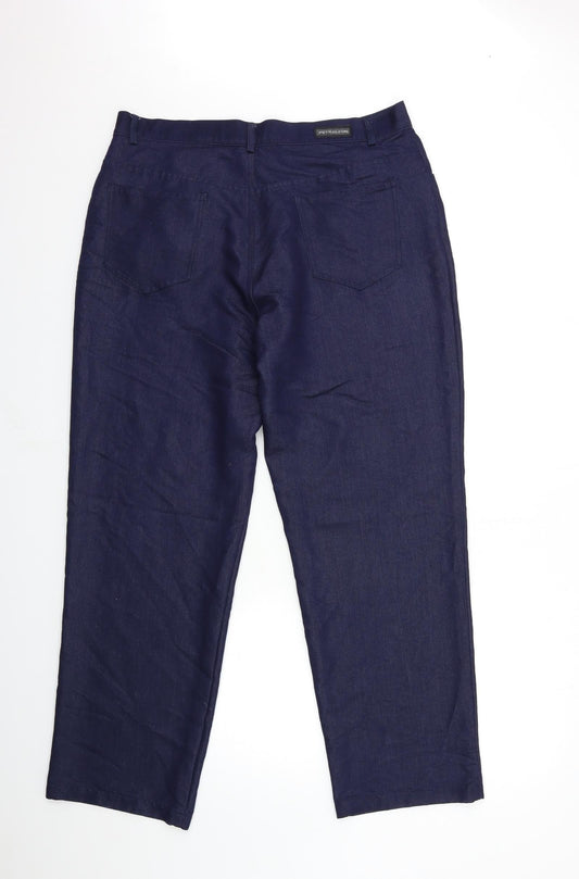 petroleum Womens Blue Trousers Size 36 in L31 in