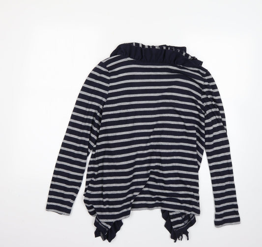 Preworn Womens Multicoloured Striped Cardigan Jumper Size 14