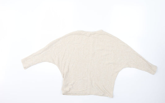 H&M Womens Beige Pullover Jumper Size XS