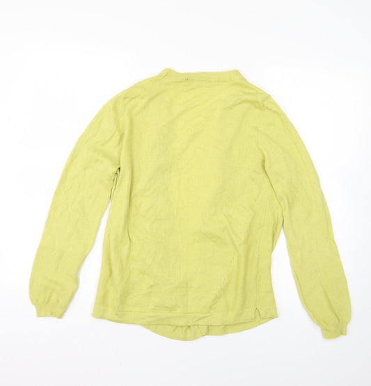 Marks and Spencer Womens Green Cardigan Jumper Size 8