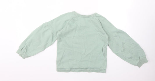 eorge Girls Green Pullover Jumper Size 9-10 Years