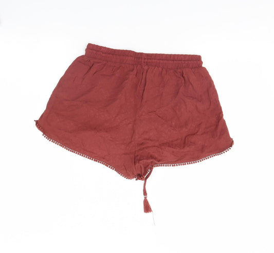 New Look Womens Brown Culotte Shorts Size 10