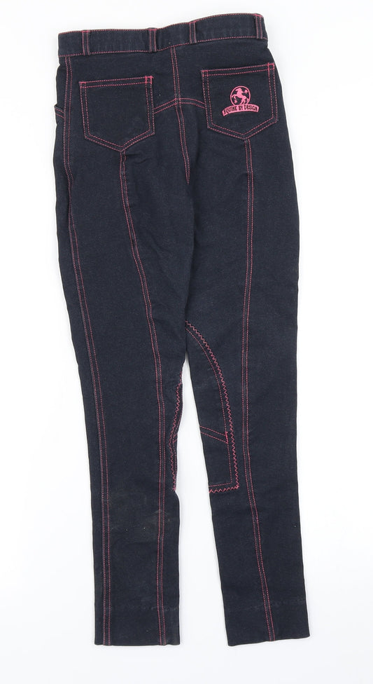 Equine-by-Design Womens Blue Denim Skinny Jeans Size 24 in L24 in