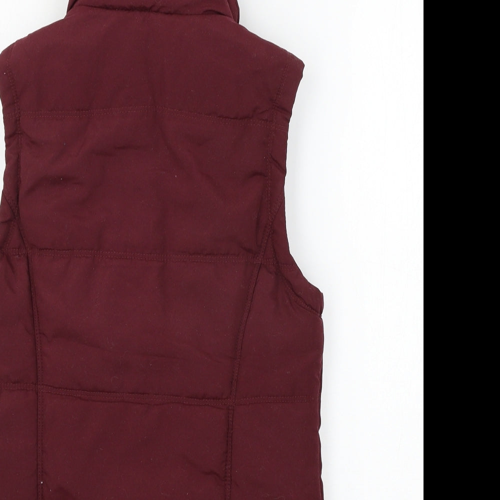 New Look Womens Purple Gilet Jacket Size 10