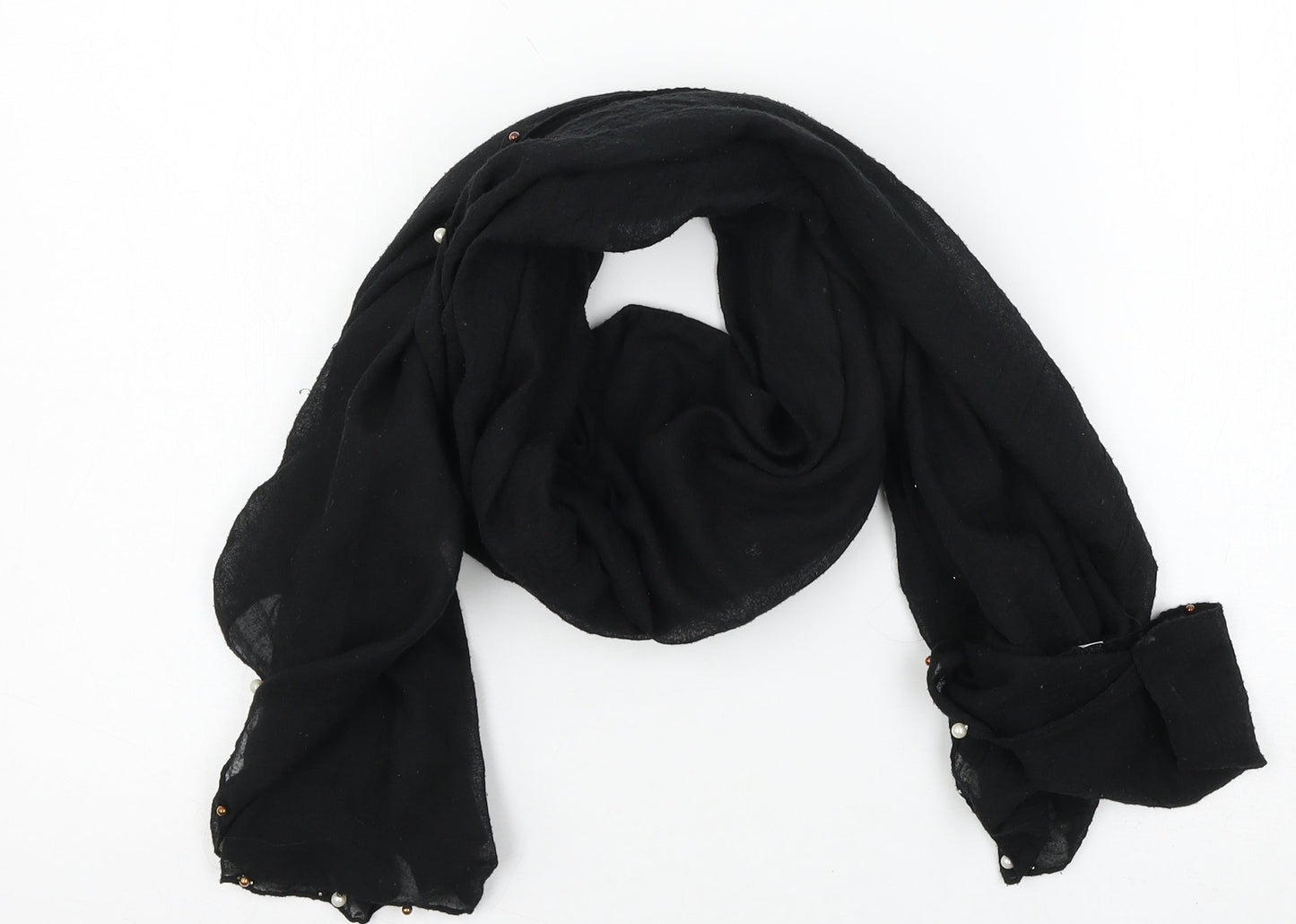Preworn Womens Black Scarf