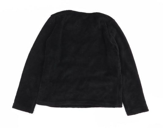 Primark Boys Black Solid Pyjama Top Size 9-10 Years