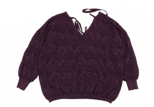 NEXT Womens Purple Pullover Jumper Size 14