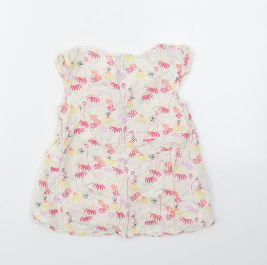 Evie Angel Girls Multicoloured Floral Basic T-Shirt Size 6 Years