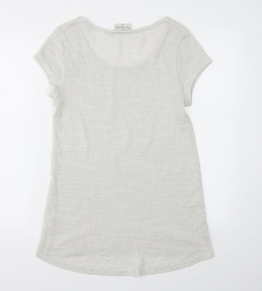 NEXT Womens Grey Basic T-Shirt Size 10