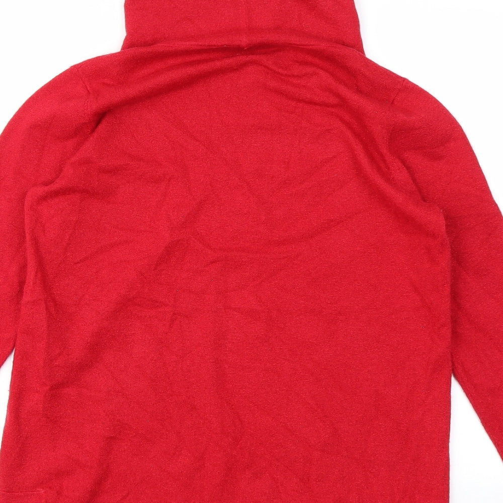 Evolution Womens Red Pullover Jumper Size M